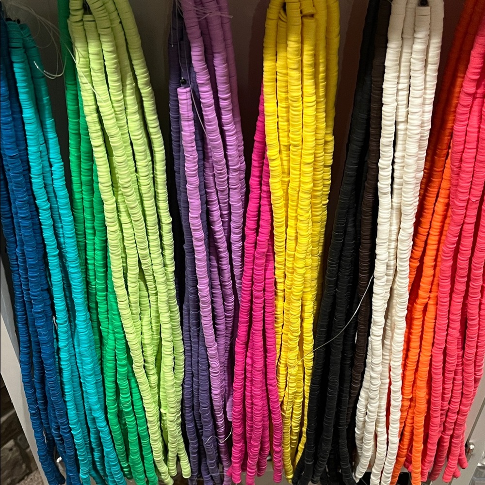 Colorful Silicone Bead Strands - 8mm